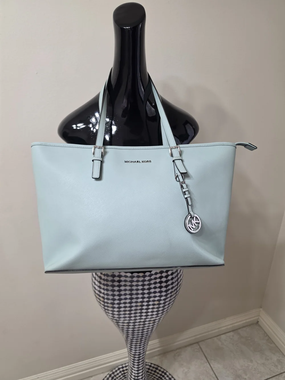 Michael Kors Light Blue Tote Bag